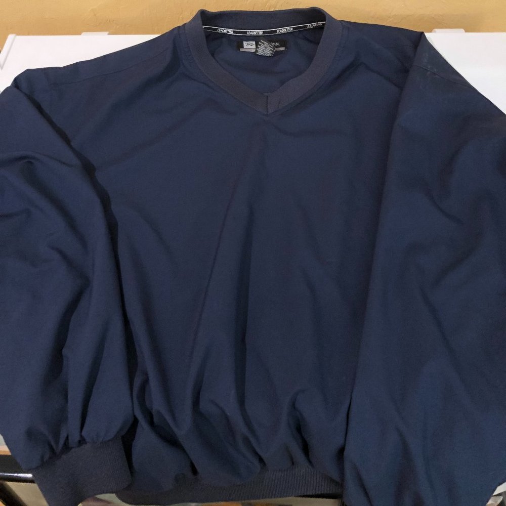 Jos A Bank Leadbetter Golf Navy Pullover  - Small